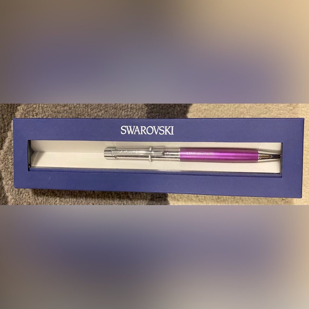 Swarovski Crystal Ballpoint Pen Amethyst, UK Limited Edition